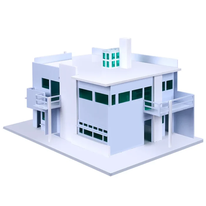 Maquette de villa moderne blanche 1/100