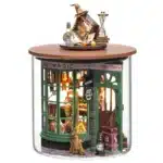 Maquette Miniature en Bois sous Bocal - Boutique magique