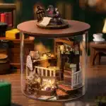 Maquette Miniature en Bois sous Bocal